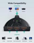 FoxSake 4K HDMI Switch 3-Port Hub for Devices