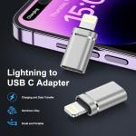 2-Pack USB-C to Lightning Adapter for iPhone