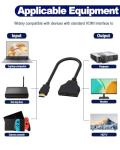 HDMI Splitter Cable Adapter for Dual Monitors