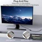 HDMI to VGA Adapter - 1080p Nylon Braided