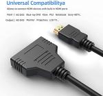 Dual HDMI Splitter for 1080P Devices