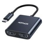 USB-C Dual HDMI Adapter for 4K Monitors