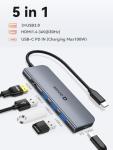 QUUGE 5-in-1 USB-C Hub with 4K HDMI