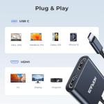 USB-C Dual HDMI Adapter for 4K Monitors