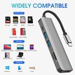 6-in-1 USB-C Hub with 4K HDMI & Card Reader