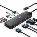 10-in-1 USB-C Docking Station with 3 Displays