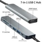 7-in-1 USB-C Hub with 4K HDMI and PD