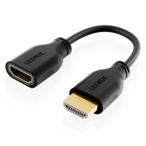 LEENUE 4K HDMI Extension Cable, 18cm, Male to Female