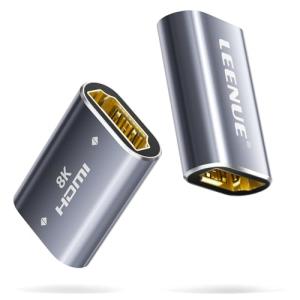 LEENUE 8K HDMI Female to Female Coupler, 2 Pack