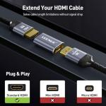 LEENUE 8K HDMI Female to Female Coupler, 2 Pack