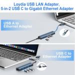 Loydia 5-in-1 USB-C to Ethernet Adapter