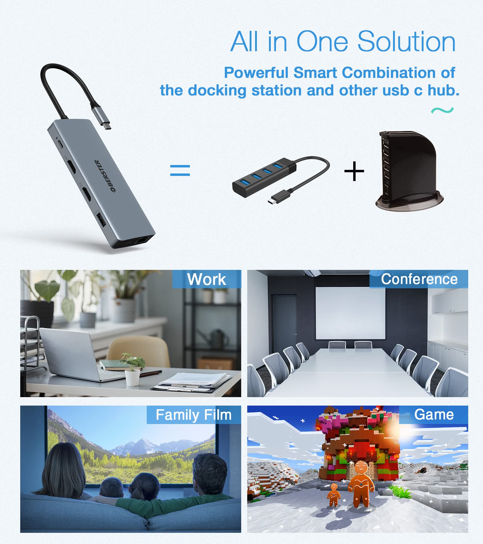 12-in-1 USB-C Hub with Triple Display