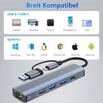 USB-C to Ethernet Adapter with USB 3.0 Hub
