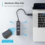TECKNET Aluminum 4-in-1 USB-C Hub with Ethernet