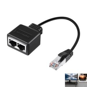 RJ45 Ethernet Splitter for Dual Female Connections