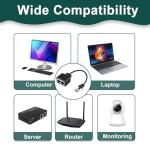 RJ45 Ethernet Splitter for Dual Female Connections