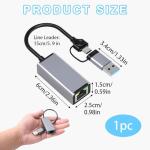 Qaum USB-C to Ethernet Gigabit Adapter