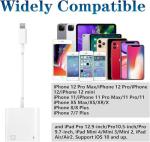 2 in 1 Lightning to Ethernet Adapter with Charge Port