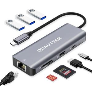 8-in-1 USB-C Hub with HDMI and Ethernet
