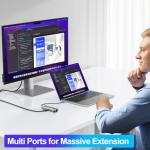 8-in-1 USB-C Hub with HDMI and Ethernet