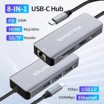 8-in-1 USB-C Hub with HDMI and Ethernet