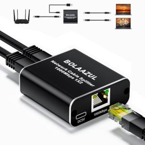 High-Speed Ethernet Splitter 1 to 2 Ports