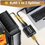 High-Speed Ethernet Splitter 1 to 2 Ports
