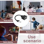 RJ45 Ethernet Splitter for Home and Office