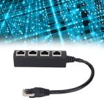 RJ45 Ethernet Splitter Adapter - 1 to 4 Ports