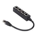 RJ45 Ethernet Splitter Adapter - 1 to 4 Ports