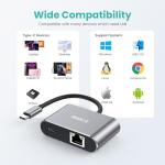 USB-C Gigabit Ethernet Adapter with 60W Power