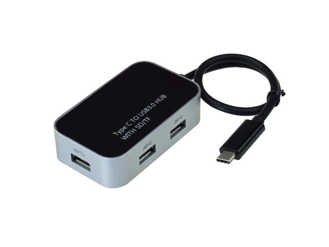 USB-C Multiport Hub with SD/TF Reader & DC