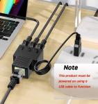 RJ45 Ethernet Splitter Adapter - 1 to 3 Ports