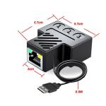 RJ45 Ethernet Splitter Adapter - 1 to 3 Ports