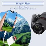 USB-C Dual Slot SD Card Reader for Devices