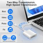 Dual Slot SD Card Reader for USB-C & iPhone