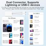 Dual Slot SD Card Reader for USB-C & iPhone