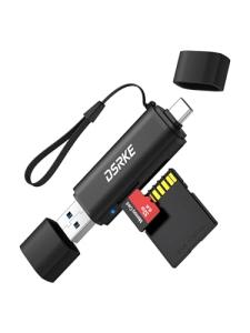 DSRKE Aluminum Dual Slot USB-C SD Card Reader