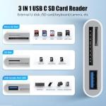 3-in-1 USB-C SD Card Reader Adapter