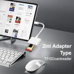 Dual Slot USB-C SD Card Reader for Devices