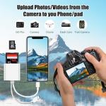 Dual Slot USB-C SD Card Reader for iPhone/iPad