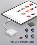 USB-C SD/MicroSD Card Reader for iPhone & iPad