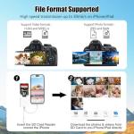 Dual Slot USB-C SD Card Reader for iPhone/iPad