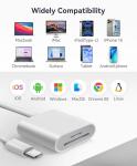 USB-C SD/MicroSD Card Reader for iPhone & iPad
