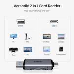 USB-C Dual Slot SD/Micro SD Card Reader