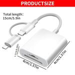 YIXINHE USB-C Lightning SD Card Reader Adapter