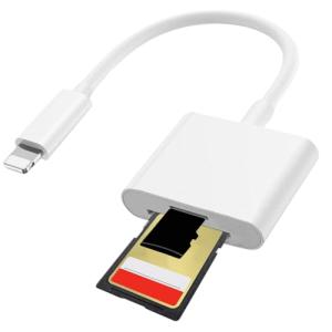 2-in-1 SD Card Reader for iPhone iPad