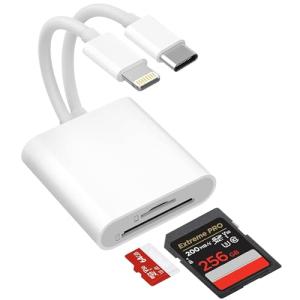 Dual Slot USB-C SD Card Reader for All Devices