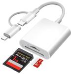 Apple MFi Certified 2-in-1 SD Card Reader