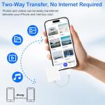 Dual Slot USB-C SD Card Reader for iPhone